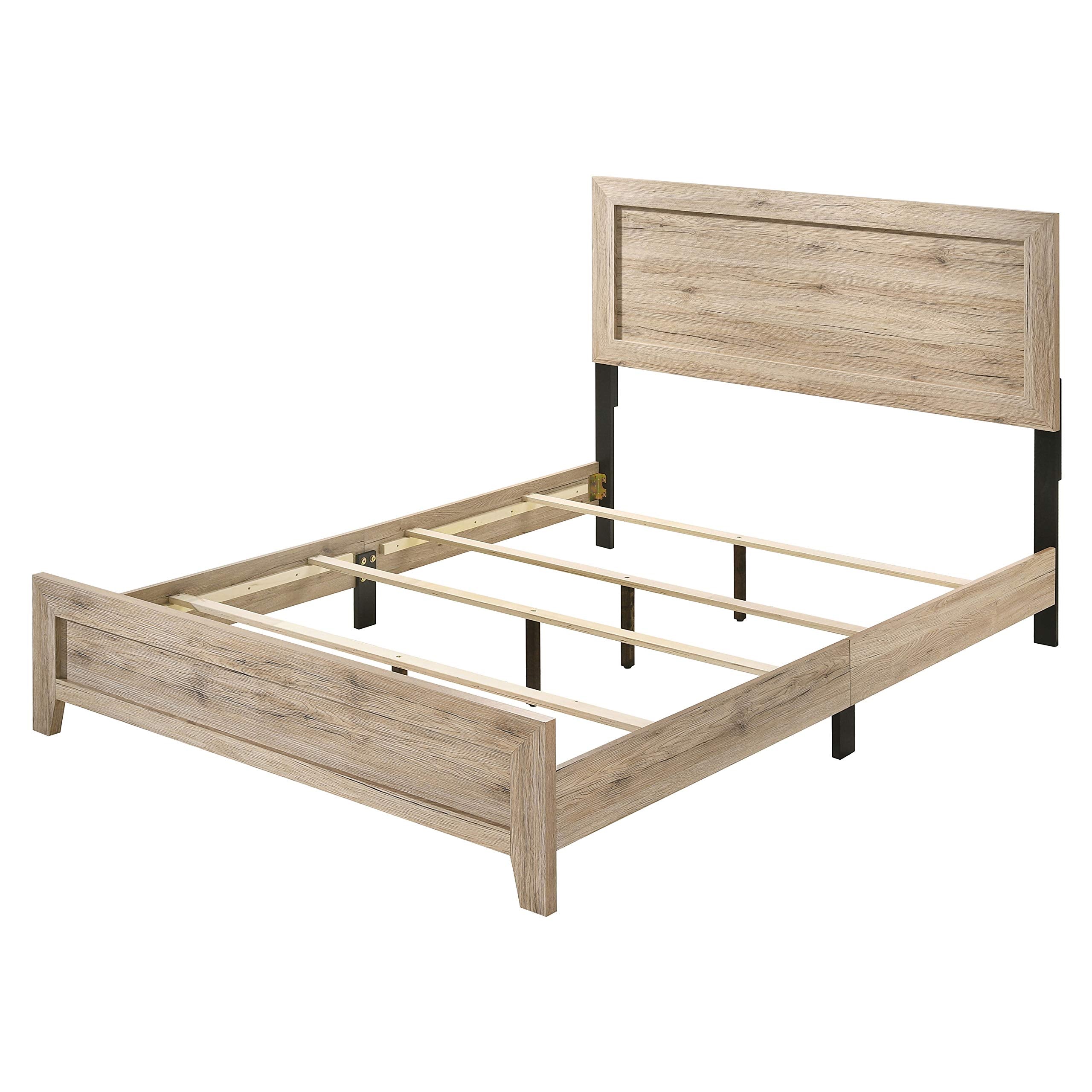 Acme Miquell Eastern King Bed in Natural