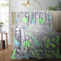 Glow In The Dark Blanket For Kids, Dinosaur Blanket For Boys, Kids Blanket For Boys, Toddler Blanket For Boys, Dinosaur Gifts Fo