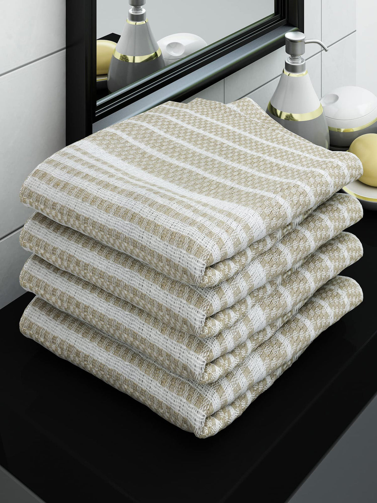 Athom Trendz Presents Athom Living Woven Light Weight Bath Towels, Made up Cotton, Soft & Skin Friendy, Water Absorbent and Drie