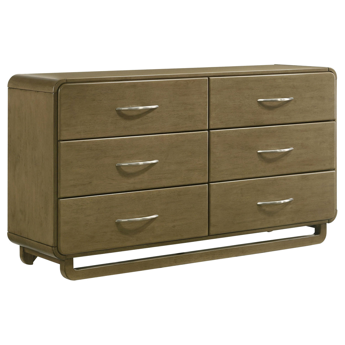 Coaster Home Furnishings Amsbury Transitional 64-inch 6-Drawer Bedroom Dresser Clothing Storage Cabinet Wide Chest of Drawers Organizer Unit Nutmeg 224273