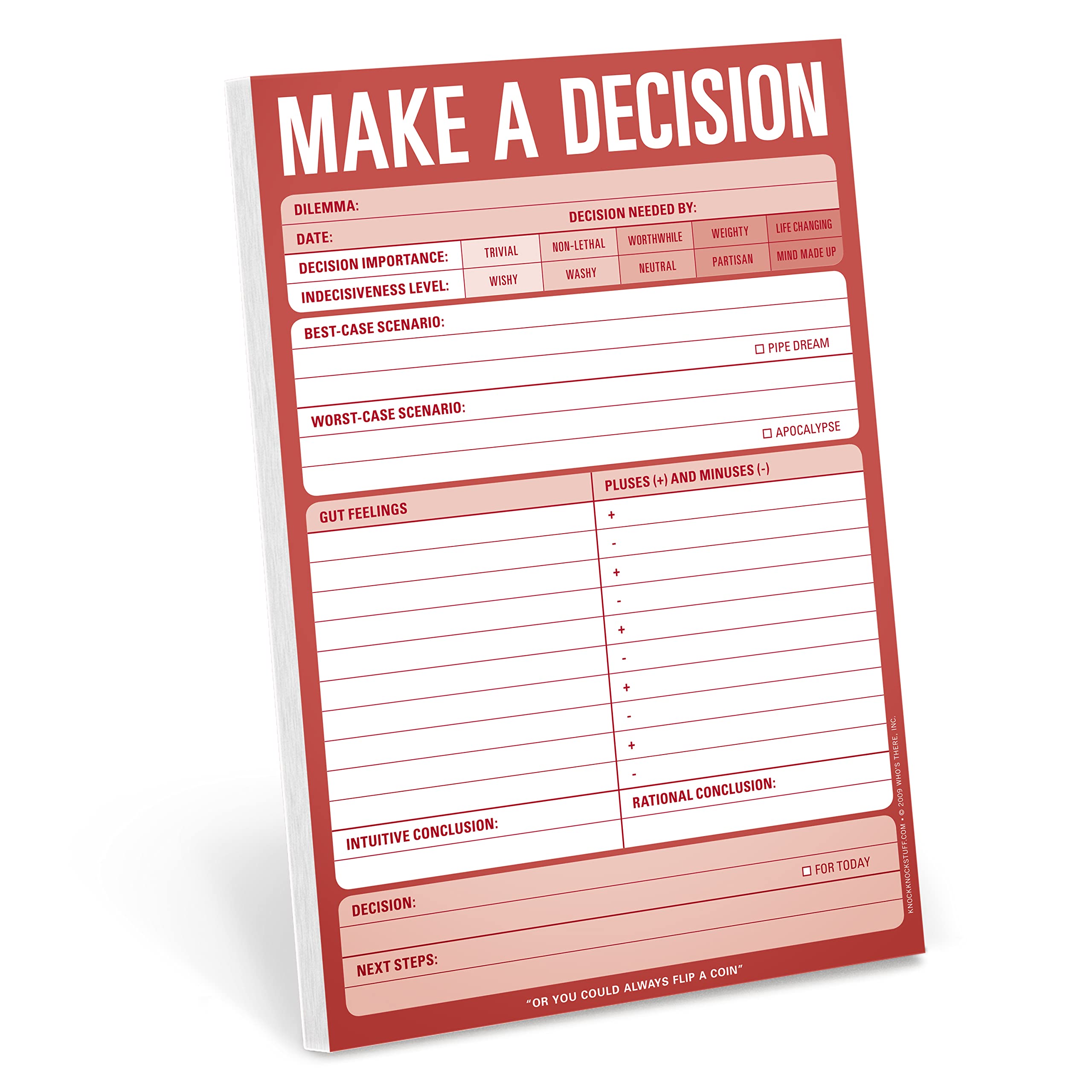 Knock Knock Make A Decision Pad