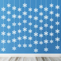 TUPARKA 12 Strings Snowflake Hanging Decorations Frozen Birthday Party Supplies Winter Wonderland Party Decorations White Christ