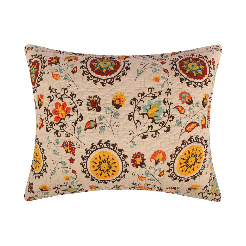 Greenland Home Fashions Andorra King Sham-Multi, Multicolor