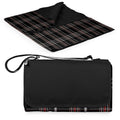 Oniva - A Picnic Time Brand - Tote Xl Outdoor Picnic , Beach, Camping Blanket, (Black Tartan Pattern With Black Flap)