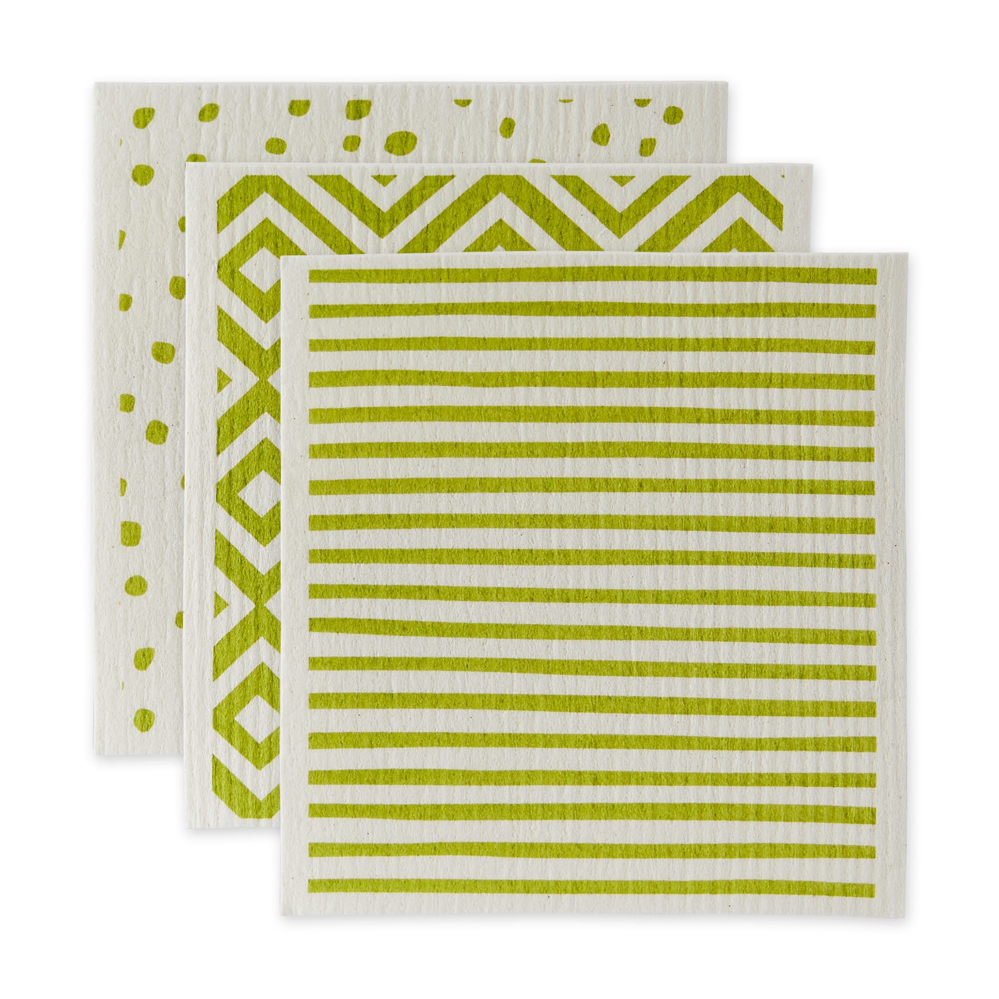 DII Swedish Dishcloths for Kitchen & Cleaning, Reusable, Machine Washable & Dishwasher Safe, Biodegradable, 7.75 x 6.75, Avocado
