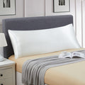 Ersmak Satin Body Pillow Cover, 20X54 Inches Ivory White Ultra Soft Satin Body Pillow Case For Hair And Skin, Silky Slip Cooling