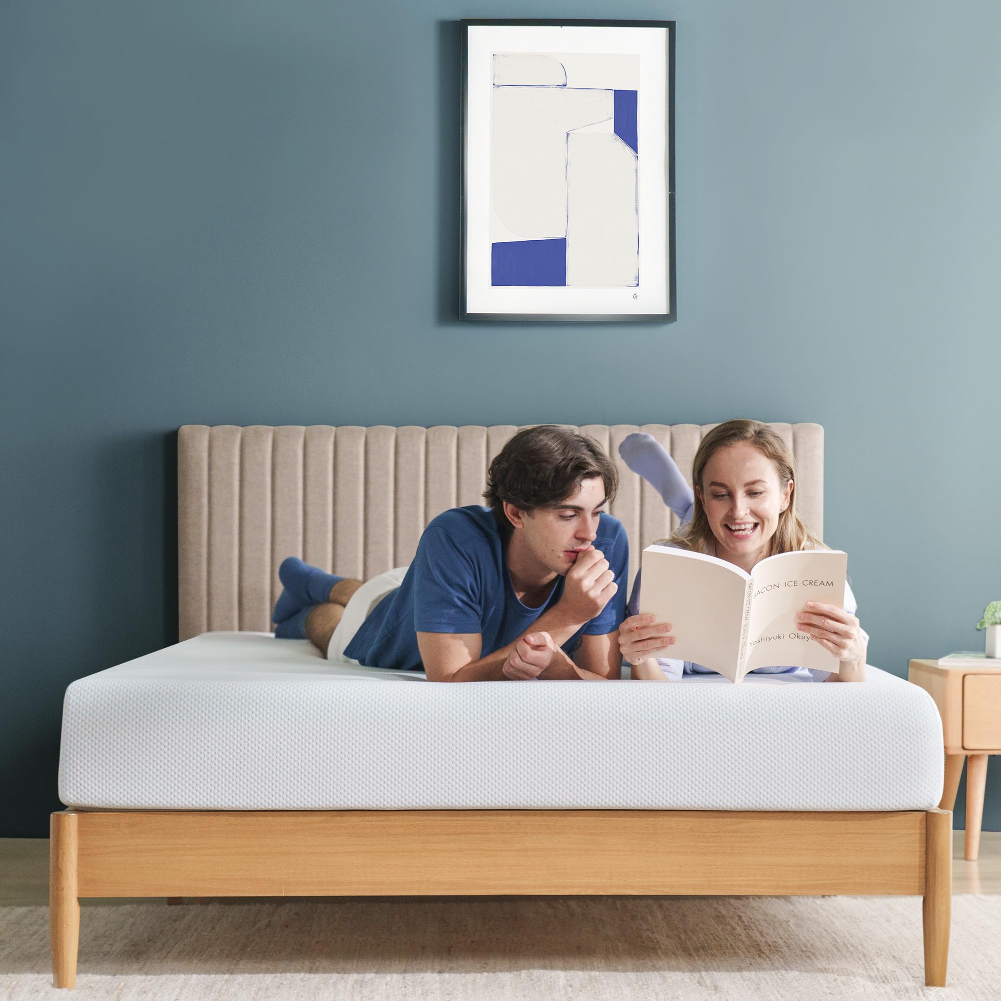 Zinus 8 Inch Green Tea Cooling Memory Foam Mattress [New Version], Full, Fiberglass Free, Medium Firmness, Cooling Gel Foam, Cer