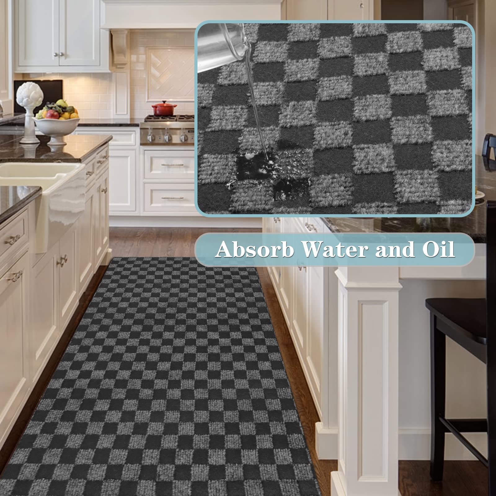 Runner Rug 2Ft X 45Ft, Ayoha 2'-82' Utility Carpet Runner For Entryway Hallway Aisles Balcony Garages, Area Rugs With Non-Slip R