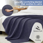 Guohaoi Knitted Weighted Blanket(Dark Grey 50''X60'' 7Lbs),Home D  Cor Cooling Throw Blanket For Hot Sleepers,Hand Made Chunky K