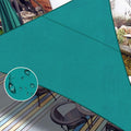 Love Story Waterproof 16 'X16 'X16 ' Triangle Turquoise Blue Sun Shade Sail Cannoy Uv Resistant For Outdoor Patio Garden Backyar