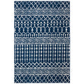 SAFAVIEH Tulum Collection Accent Rug - 2 x 3, Navy & Ivory, Moroccan Boho Distressed Design, Non-Shedding & Easy Care, Ideal f