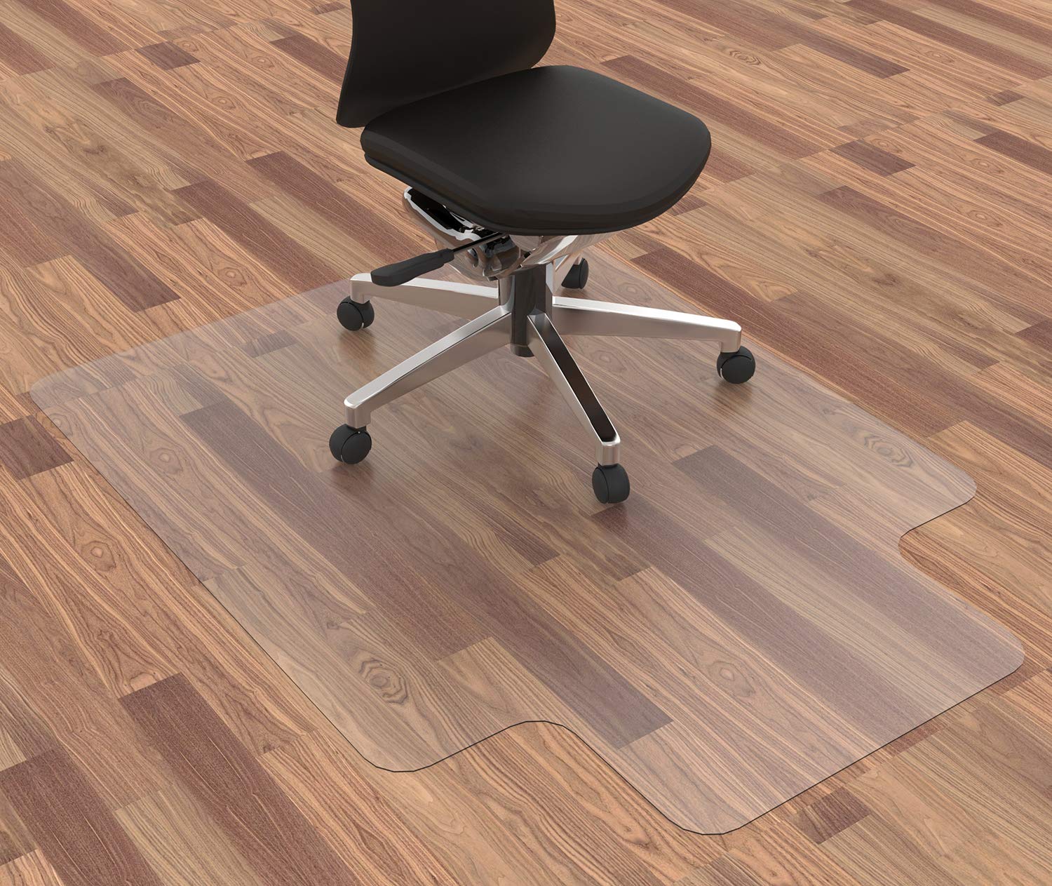 Office Chair Mat For Hardwood Floor, 48   X 36    Clear Floor Protector Mat For Office Chair, Vinyl Desk Chair Mat For Hard Floo