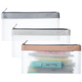 Mr. Pen- Clear Pencil Pouch, 3 Pack, Clear Pencil Case, Pencil Bags, Clear Pouch, Pencil Case For Kids Pencil Case, Clear Makeup