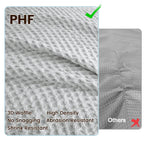 Phf Waffle Weave Duvet Cover Set King Size, 3 Piece Ultra Soft Breathable Durable Comforter Cover For All Season, Waffle Texture
