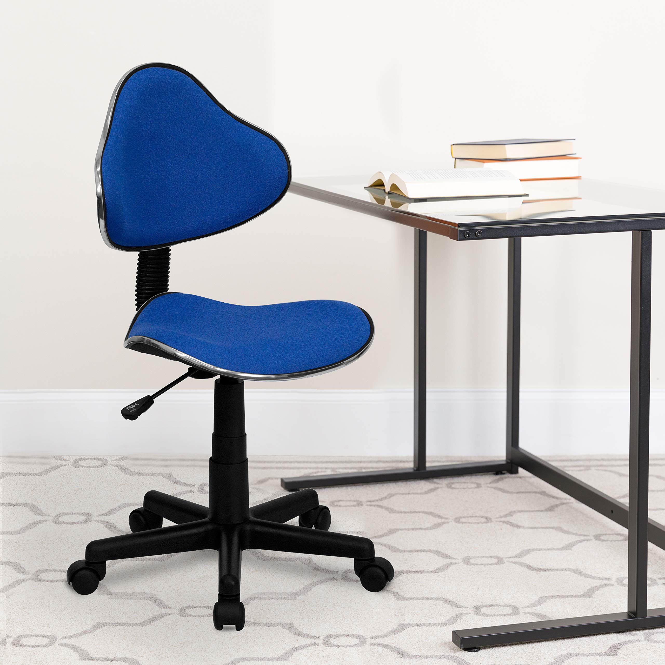 Flash Furniture Whitney Blue Fabric Swivel Ergonomic Task Office Chair