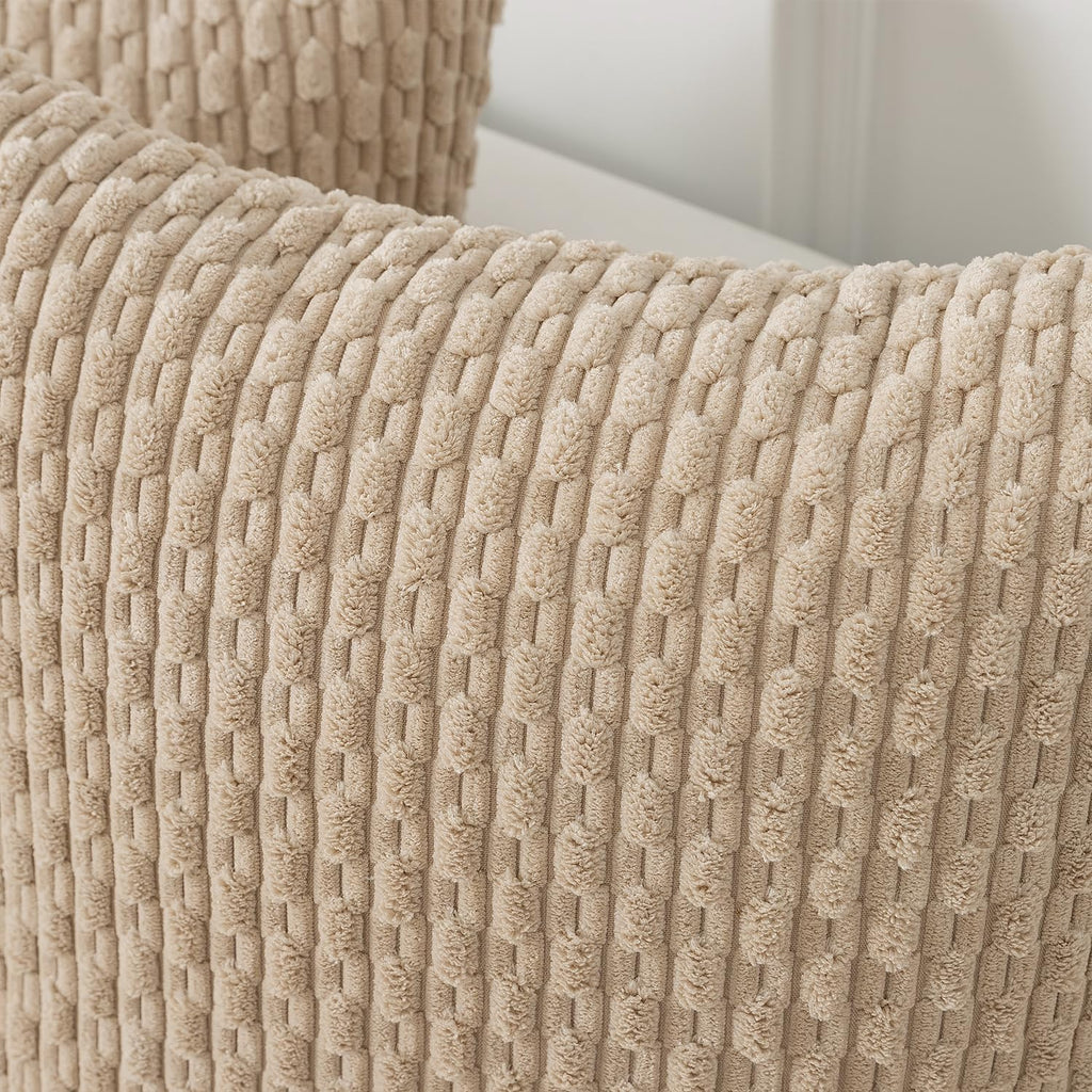 Kevin Textile Throw Pillow Covers Soft Corduroy Decorative Set Of 2 Boho Striped Pillow Covers Pillowcases Farmhouse Home Decor For Couch Bed Sofa Living Room 16X16 Inch Beige