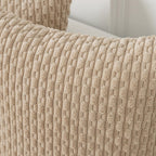 Kevin Textile Throw Pillow Covers Soft Corduroy Decorative Set Of 2 Boho Striped Pillow Covers Pillowcases Farmhouse Home Decor For Couch Bed Sofa Living Room 16X16 Inch Beige