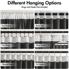 Miulee Grey Velvet Curtains 96 Inches Long 2 Panels - Luxury Pinch Pleated Room Darkening Window Drapes For Bedroom Living Room