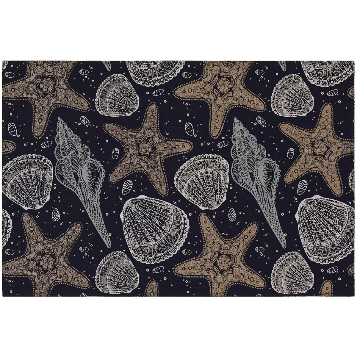 Seabreeze Sz4 Black Coastal Rug Rectangle 3' X 5'