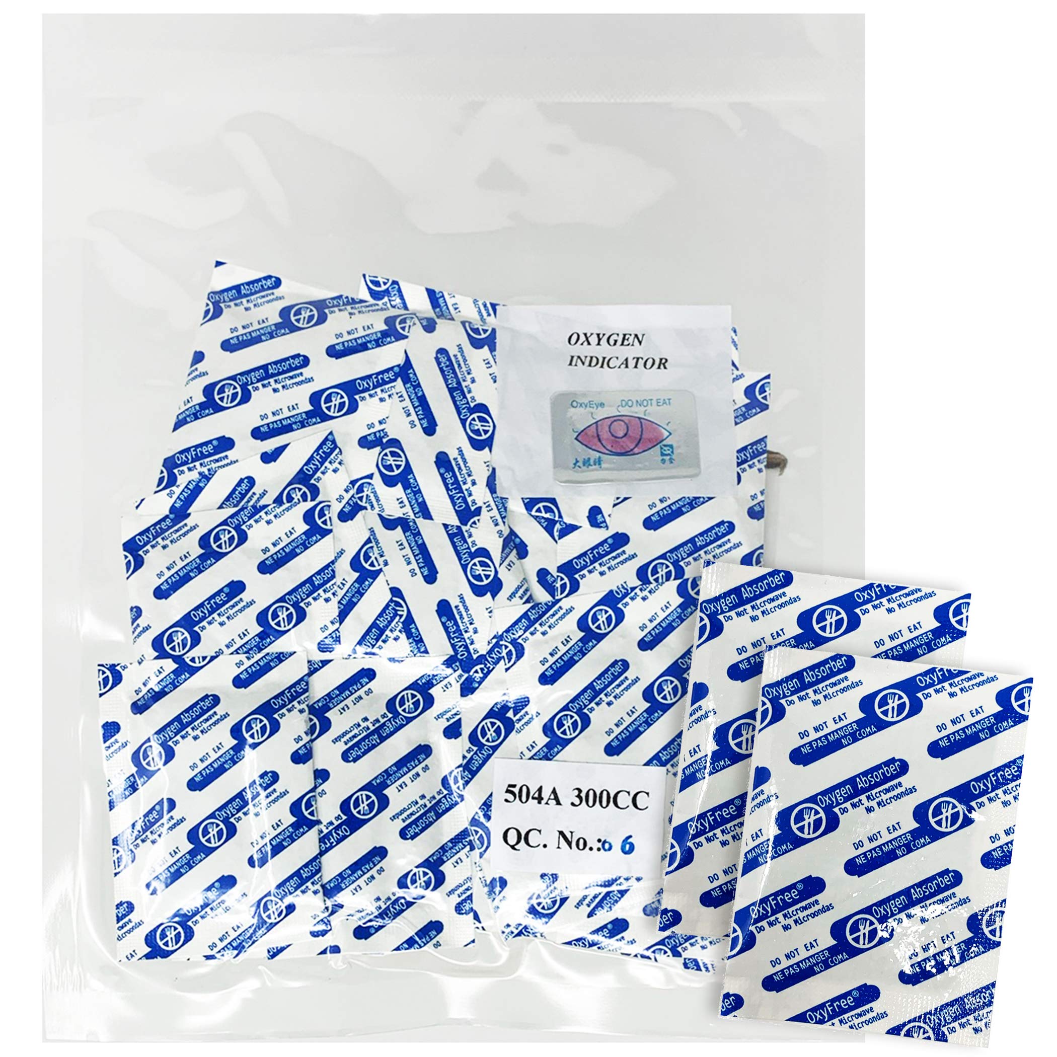 Oxygen Absorbers 300Cc For Mylar Bags Or Vacuum Sealer Bag Food Storage - Qty 20