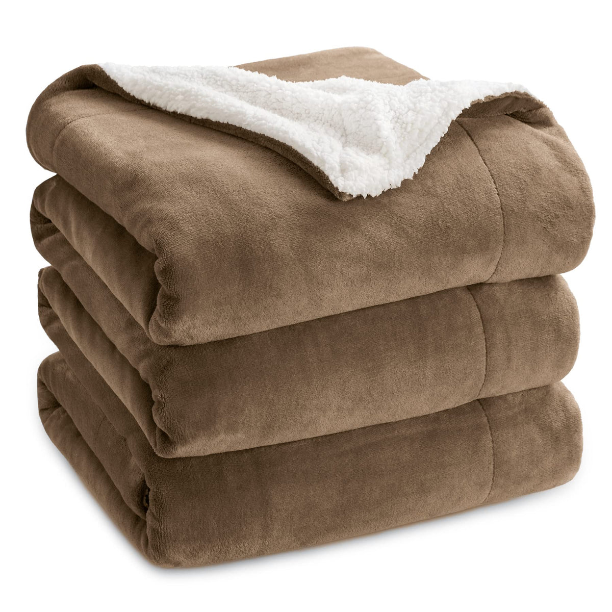 Bedsure Sherpa Fleece King Size Blanket For Bed - Thick And Warm Blankets For Winter, Soft And Fuzzy Large Blanket King Size, Ca