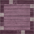Unique Loom Del Mar Collection Area Rug - Sarah (7 10 Square, Violet/ Purple)