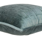 HomeRoots 50% Cotton, 50% Viscose 20' X 7' X 20' Transitional Sea Foam Solid Quilted Pillow Cover with Poly Insert