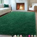Mugorn 8x10 Rugs for Living Room, Large Fluffy Dark Green Area Rugs for Bedroom, Soft Carpet Shag Kids Room Rug, Non-Slip Fuzzy 