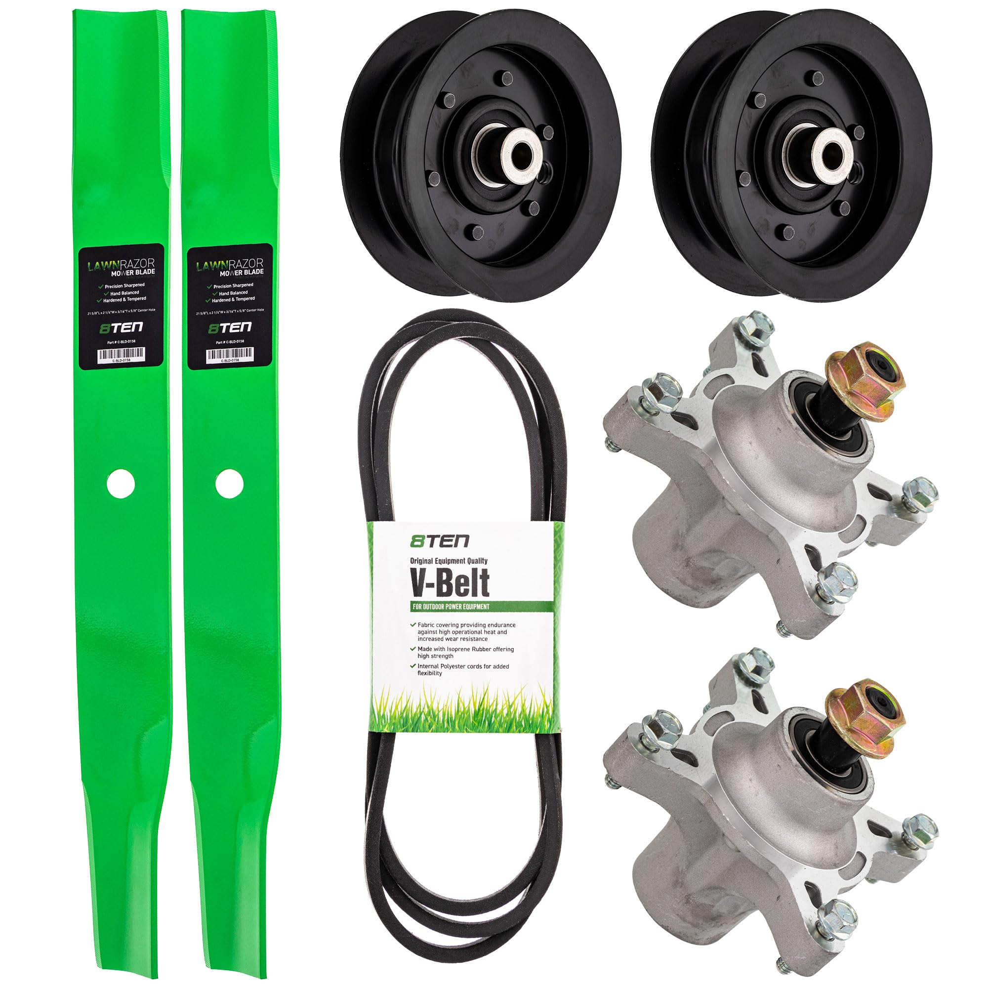 8Ten Deck Rebuild Kit For Toro Exmark 42 Inch Quest Timecutter Ss 4235 Mx 4260 Zs 4200S 4200T Blade Spindle Belt Idler