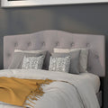 Flash Furniture Cambridge Tufted Upholstered Full Size Headboard In Light Gray Fabric