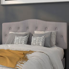 Flash Furniture Cambridge Tufted Upholstered Full Size Headboard In Light Gray Fabric