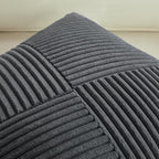 Fancy Homi Set Of 2 Dark Grey Boho Decorative Throw Pillow Covers 20X20 Inch With Diagonally Pattern For Living Room Couch Bed S
