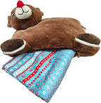 Animal Adventure| Rudolph The Red-Nosed Reindeer|Rudolph| Character Cuddle Combos| 2-In-1 Stow-N-Throw Cuddle Bud With Carrying