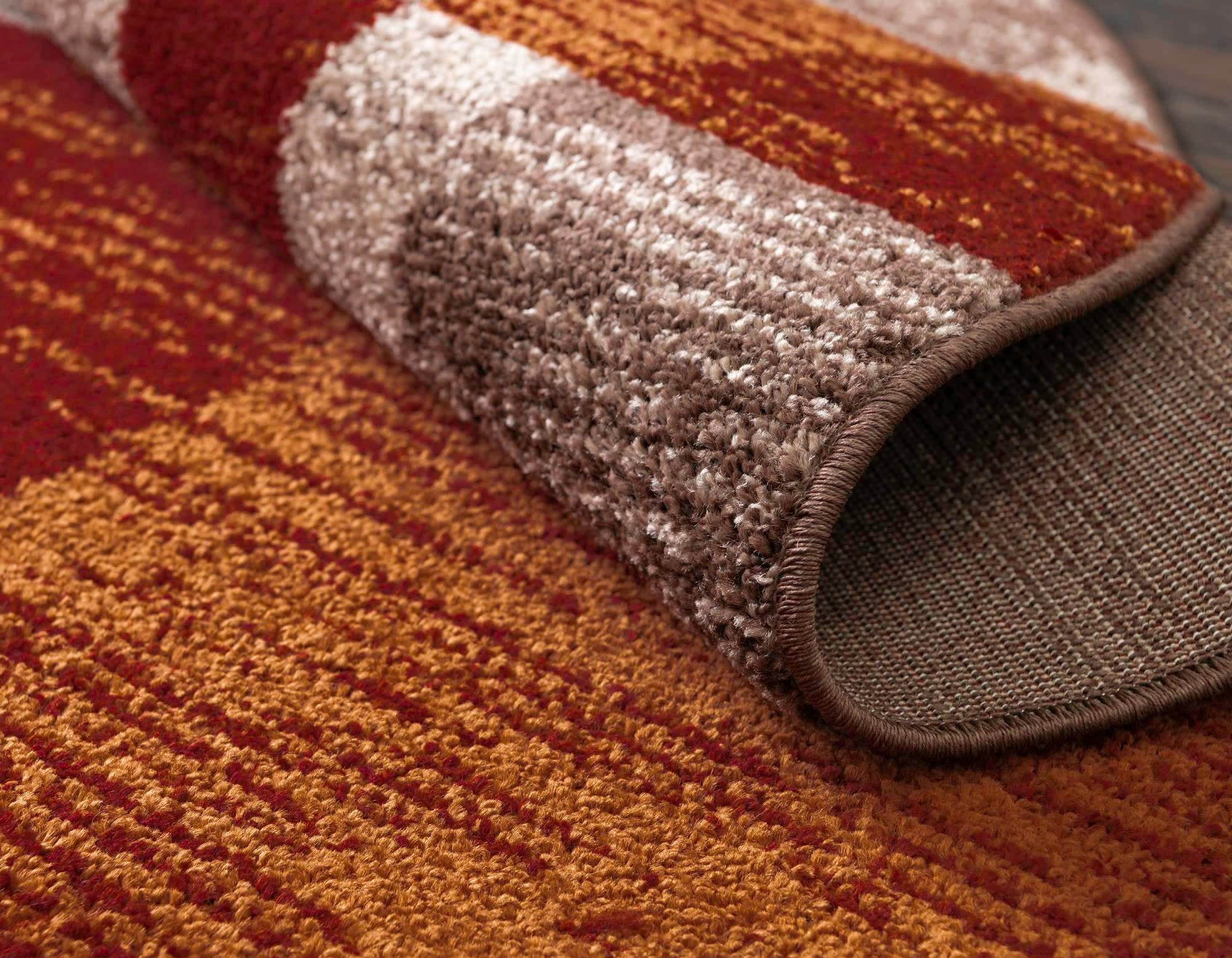 Unique Loom Autumn Collection Area Rug - Providence (5' 1'' Octagon, Multi/ Beige)