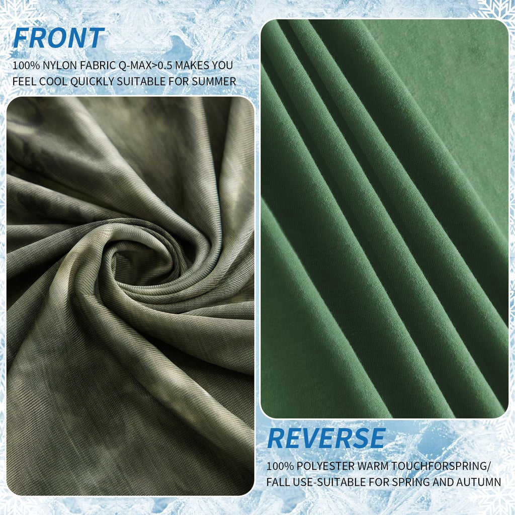 Guohaoi Cooling Blanket (90''X108''King Size) For Hotsleepers,Decortive Tie Dye,Absorbs Heat To Keep Body Cool For Night Sweats,