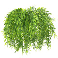 PASYOU Artificial Willow, Plastic Plants Greenery Leaves Fake Hanging Vine Faux Ivy for Home Indoor Outdoor Garden Door Wall DIY