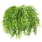 PASYOU Artificial Willow, Plastic Plants Greenery Leaves Fake Hanging Vine Faux Ivy for Home Indoor Outdoor Garden Door Wall DIY