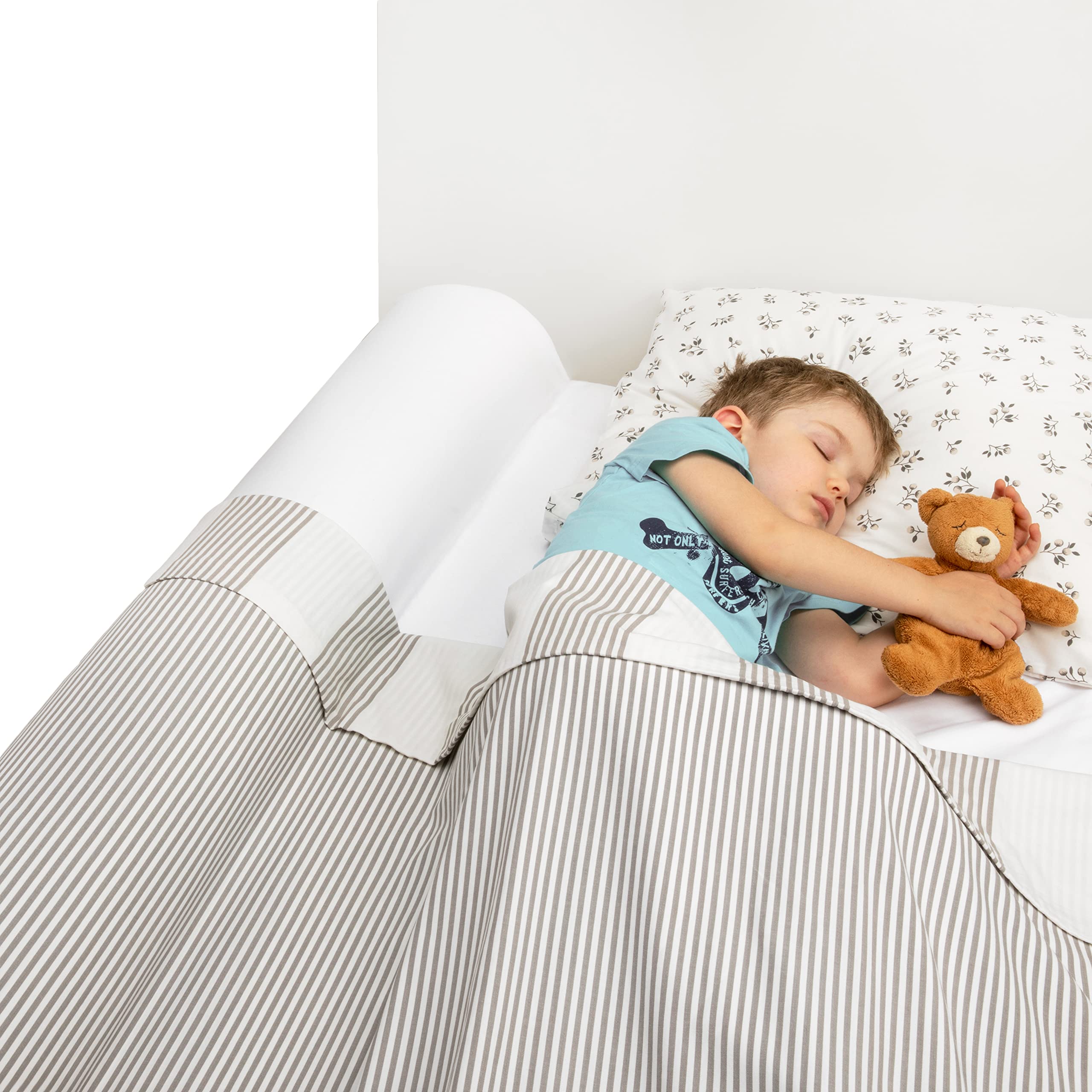 Banbaloo | Bed Bumper For Toddlers - Premium Model | Xl Bed Barrier With Mattress Cover | Toddler Bed Bumper | Easy Setup And Qu