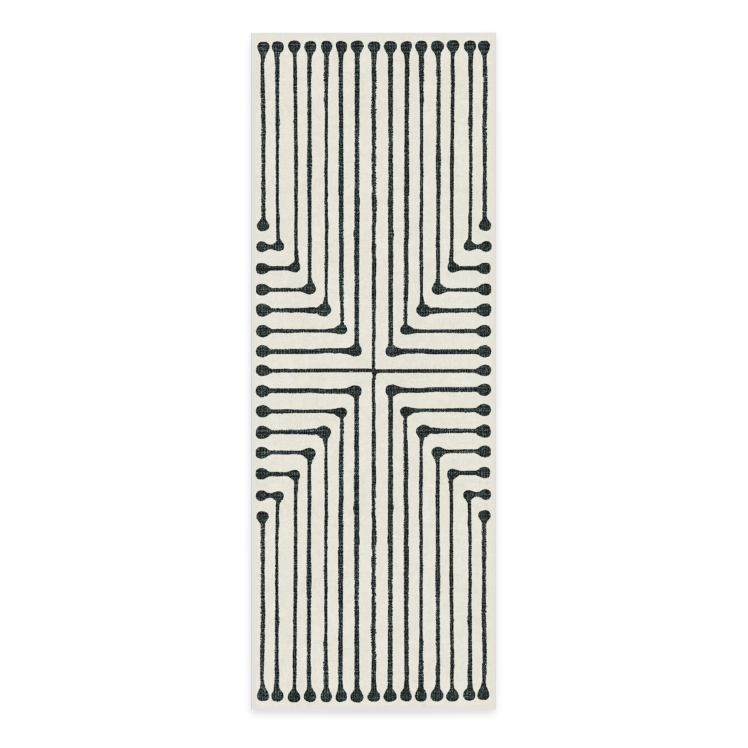 Ruggable X Jonathan Adler Washable Runner Rug - Perfect Runners For Hallways, Bedrooms, Entryways & Kitchens - Stain & Water Res