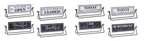 Reversable Sign with Stand (Set of 4)
