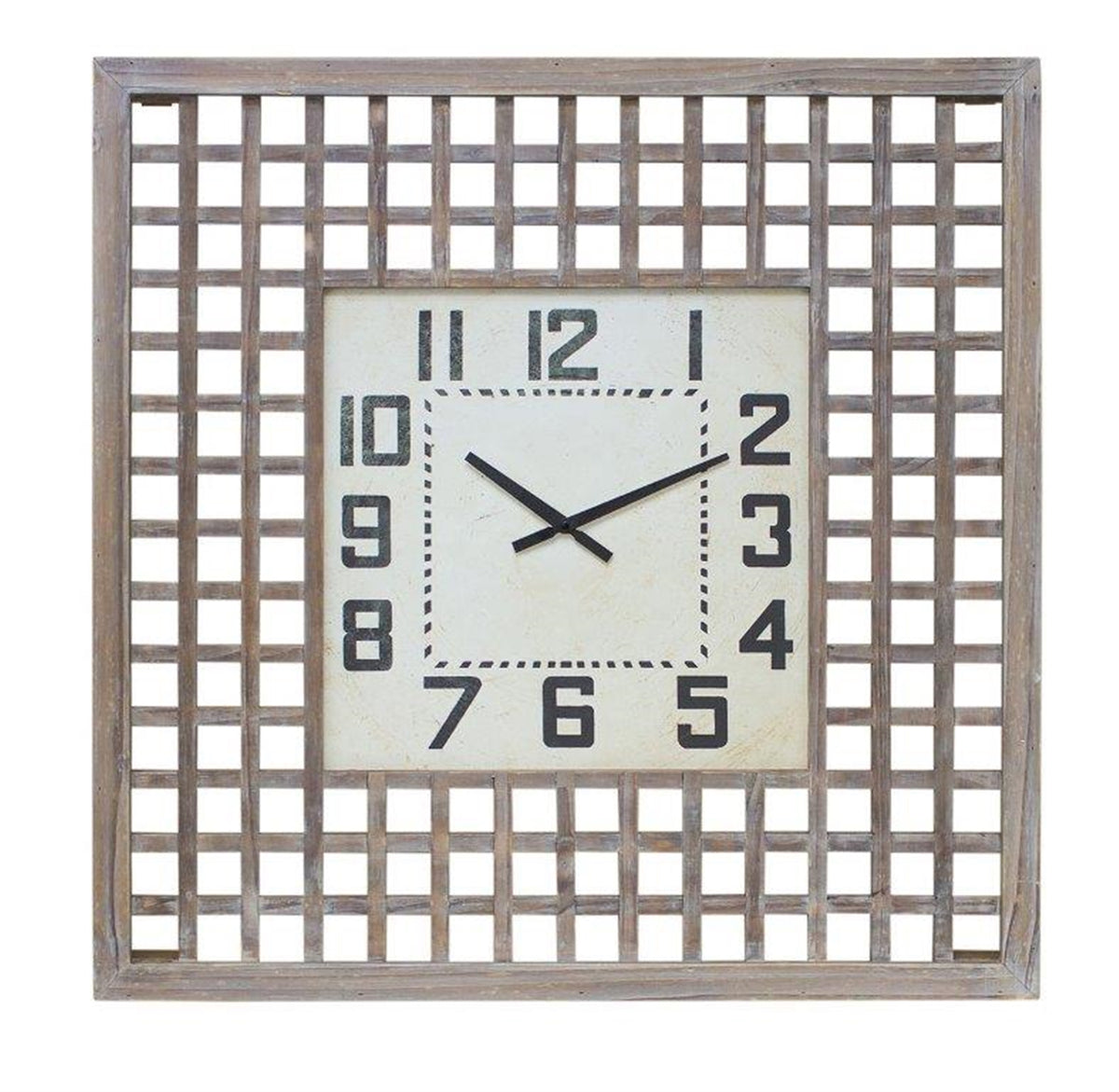 Fir Wood Wall Clock