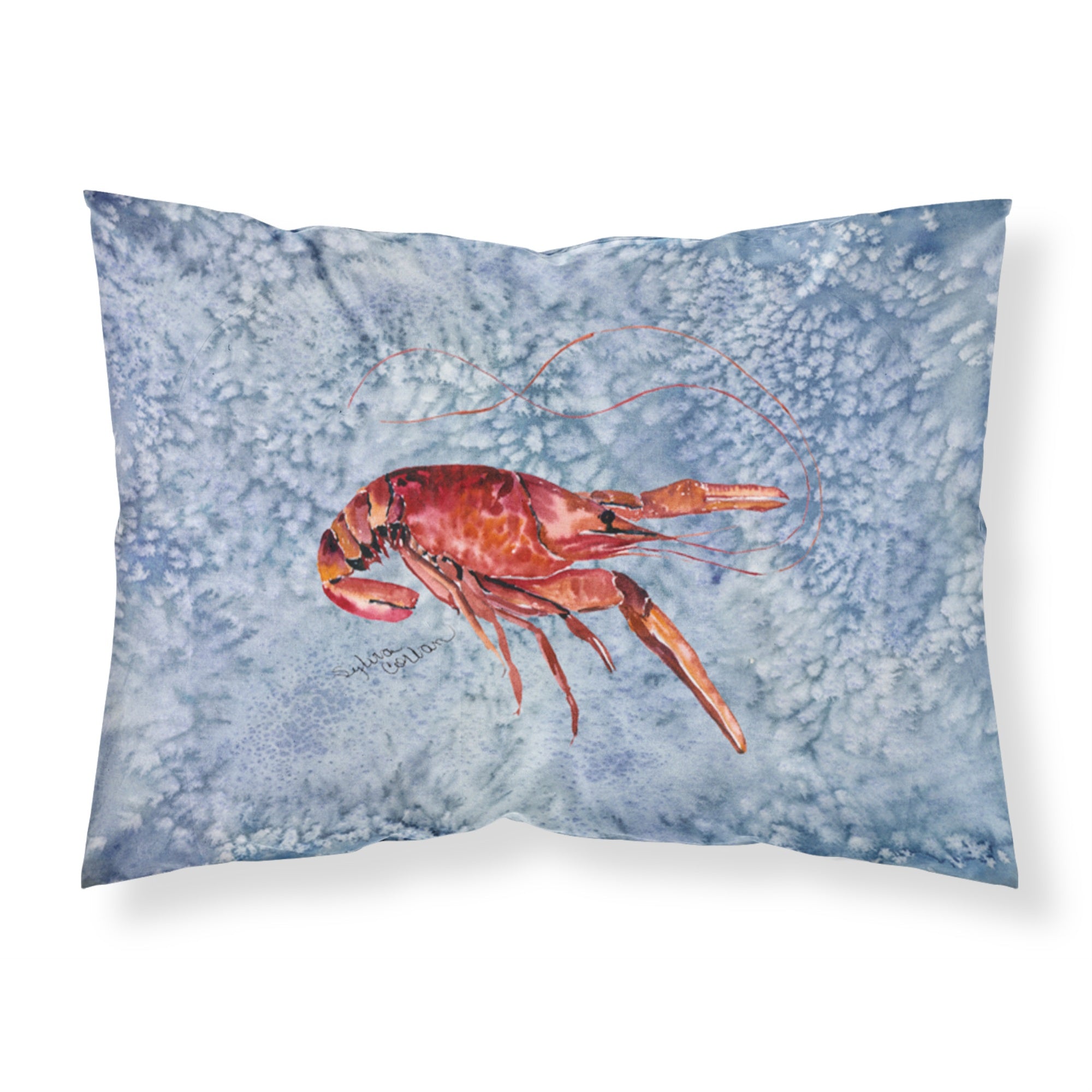 'Caroline'S Treasures 8231Pillowcase Crawfish Moisture Wicking Fabric Standard Pillowcase, Large, Multicolor'