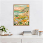 Sylvie Landscape 4 Framed Canvas by Annie Quigley