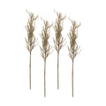Flocked Pampas Spray (Set of 4)