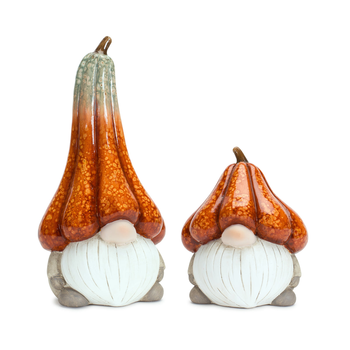 Gnome W/Pumpkin Hat (Set Of 2)