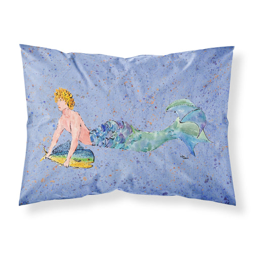 'Caroline'S Treasures 8347Pillowcase Merman Moisture Wicking Fabric Standard Pillowcase, Large, Multicolor'