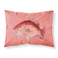 'Caroline'S Treasures 8351Pillowcase Strawberry Snapper Moisture Wicking Fabric Standard Pillowcase, Large, Multicolor'