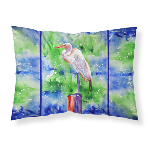 'Caroline'S Treasures 8358Pillowcase Egret Moisture Wicking Fabric Standard Pillowcase, Large, Multicolor'