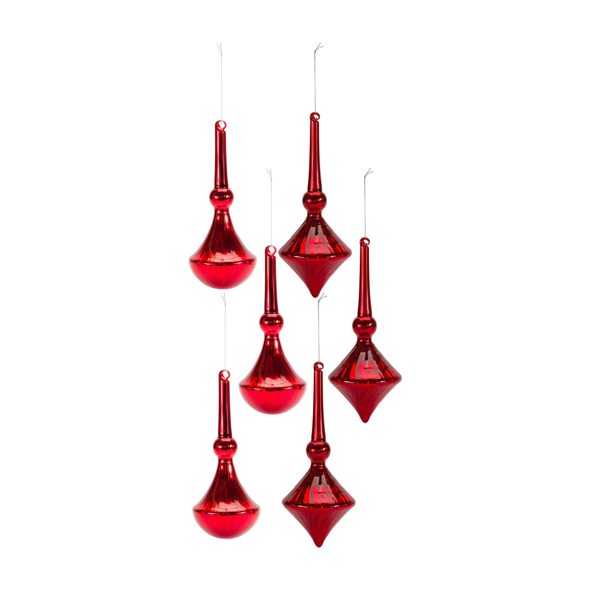 Glass Drop Ornament (Set of 6)