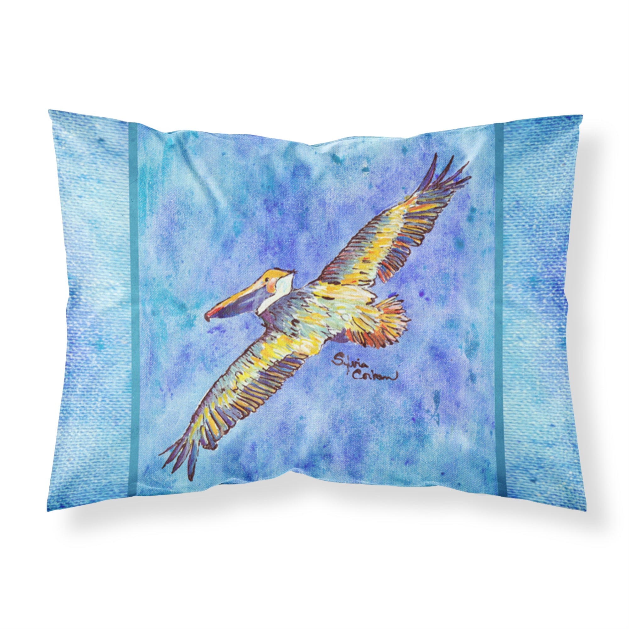 'Caroline'S Treasures 8377Pillowcase Pelican Moisture Wicking Fabric Standard Pillowcase, Large, Multicolor'